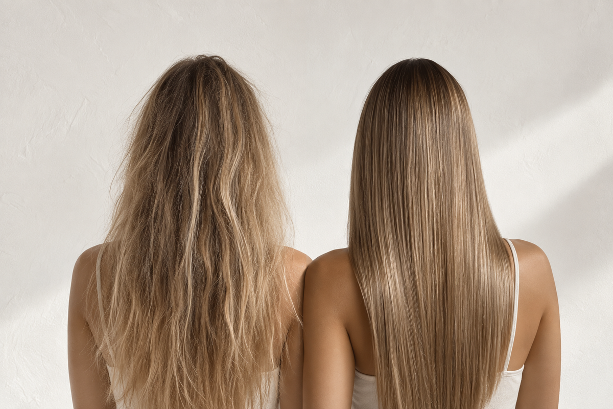 Ultimate Healing vs traditional hair repair treatments for damaged, dry, bleached and sensitised hair