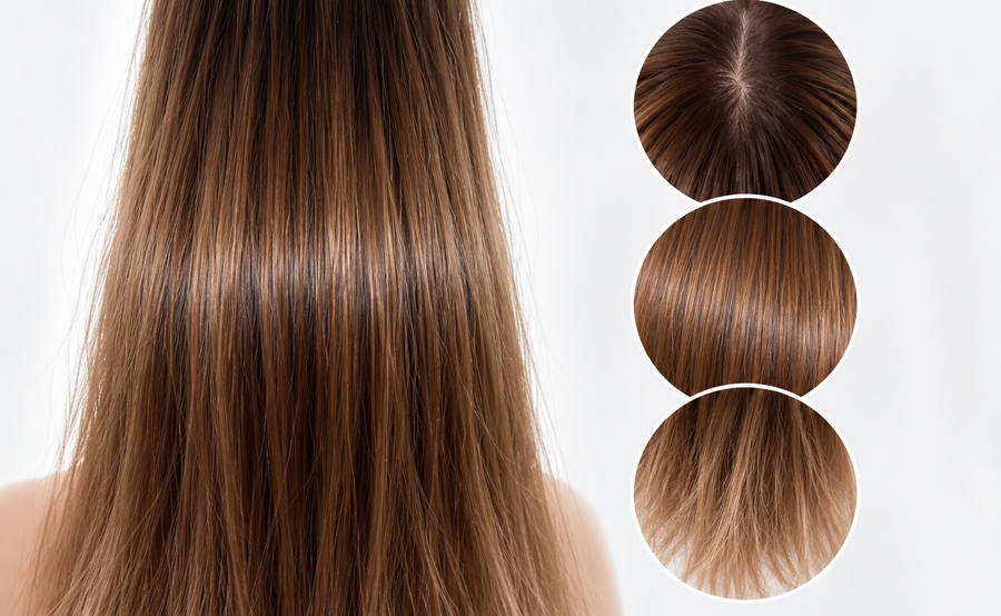 Hair fibre uniformity assessment comparing the condition of roots, mid-lengths and ends – Brazilian Hairtech Australia
