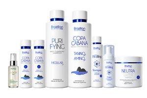 Brazilian Hairtech professional Nanoplasty and Taninoplasty Salon Trial Kit with Copacabana smoothing and haircare products
