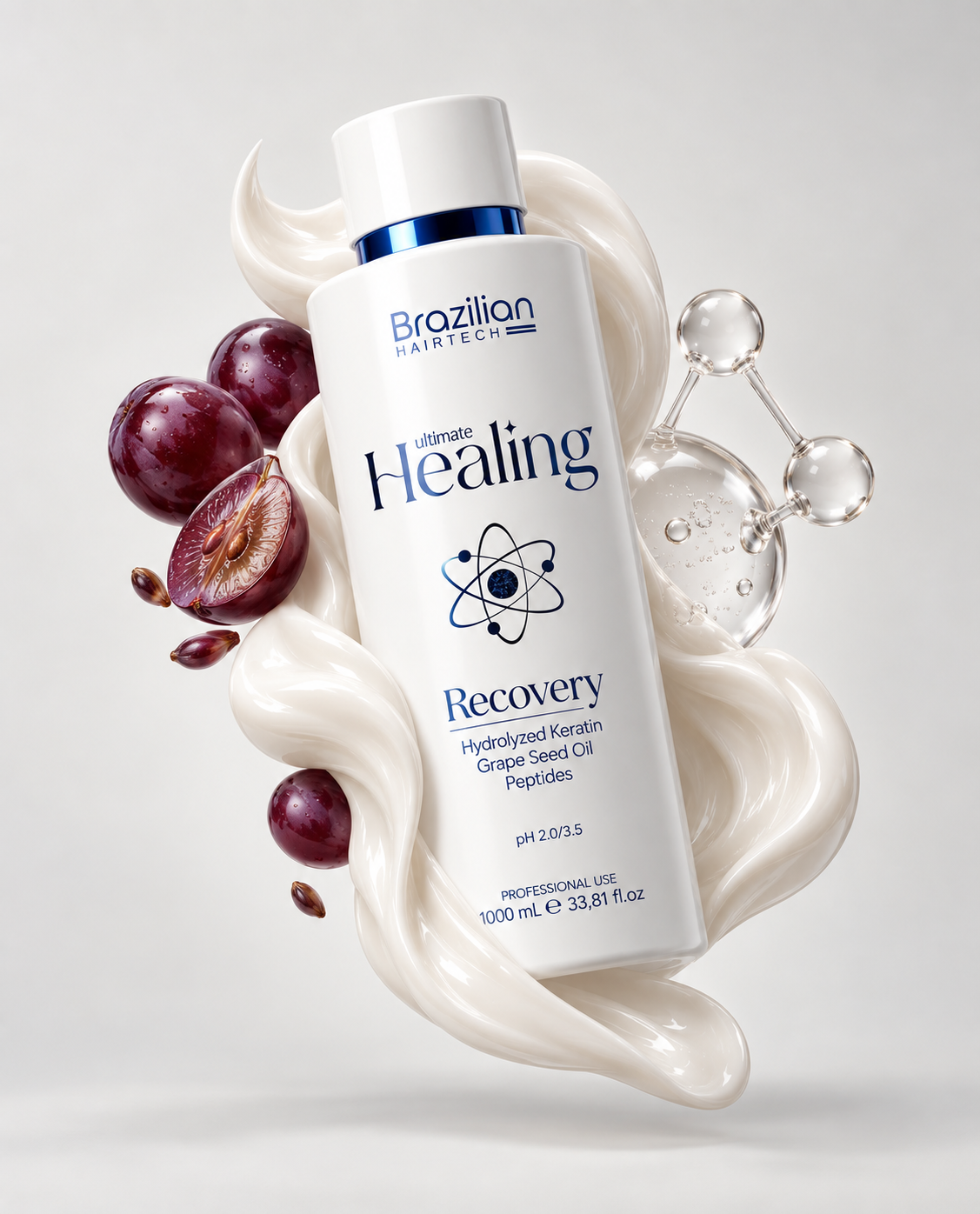Brazilian Hairtech Ultimate Healing Recovery 1L professional intensive hair repair treatment

