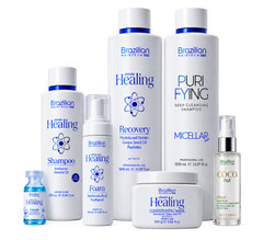 Brazilian Hairtech Ultimate Healing professional salon trial kit for damaged and chemically treated hair