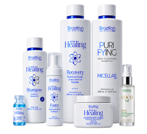 Brazilian Hairtech Ultimate Healing professional salon trial kit for damaged and chemically treated hair